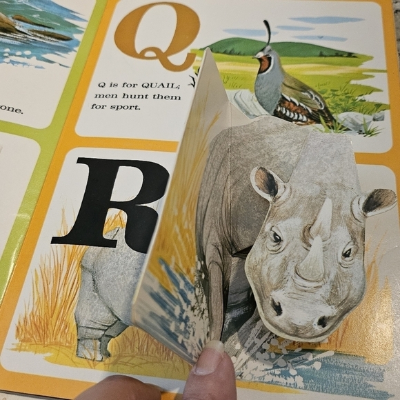 Random House Pop-Up Animal Alphabet Book Vintage 70's Collectible - Picture 4 of 6